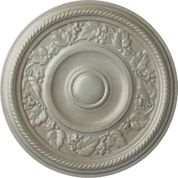 Ekena Millwork Tyrone Ceiling Medallion (Fits Canopies up to 6 3/4"), Hand-Painted Flash Gold, 16 1/8"OD x 3/4"P CM16TYFLS - main